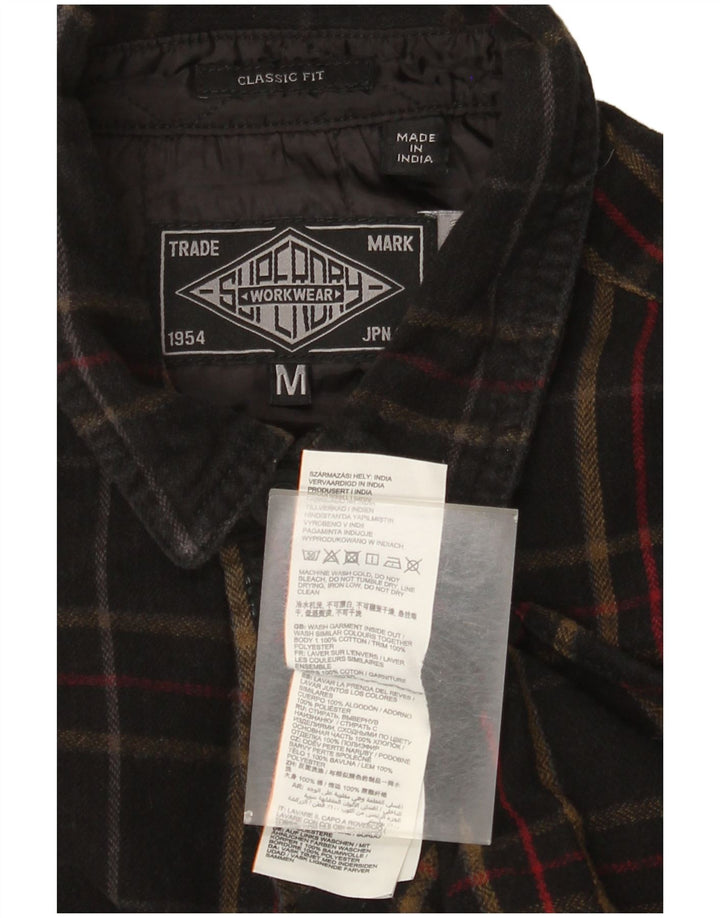 Superdry Herren-Flanellhemd mit klassischer Passform, mittelgroß, mehrfarbig kariert