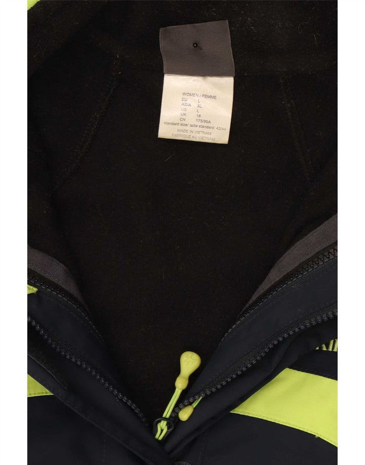 Jack Wolfskin Damen Windjacke UK 16 Large Marineblau Farbblock