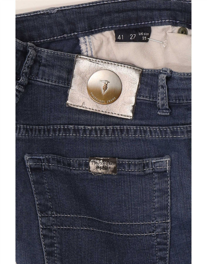 Trussardi Damen Straight Jeans W25 L26 Blau