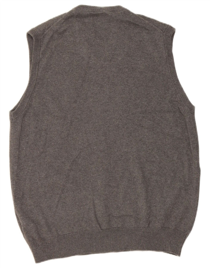 Marks & Spencer Herren-Tanktop mit normaler Passform, mittelgraue Baumwolle