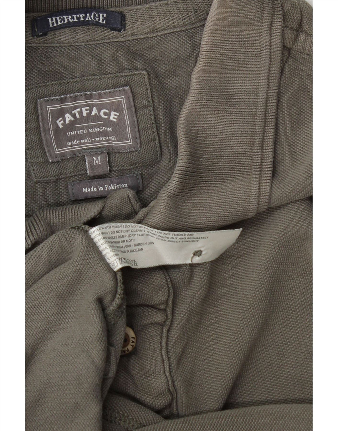 Fat Face Herren Heritage-Poloshirt aus mittelgrauer Baumwolle