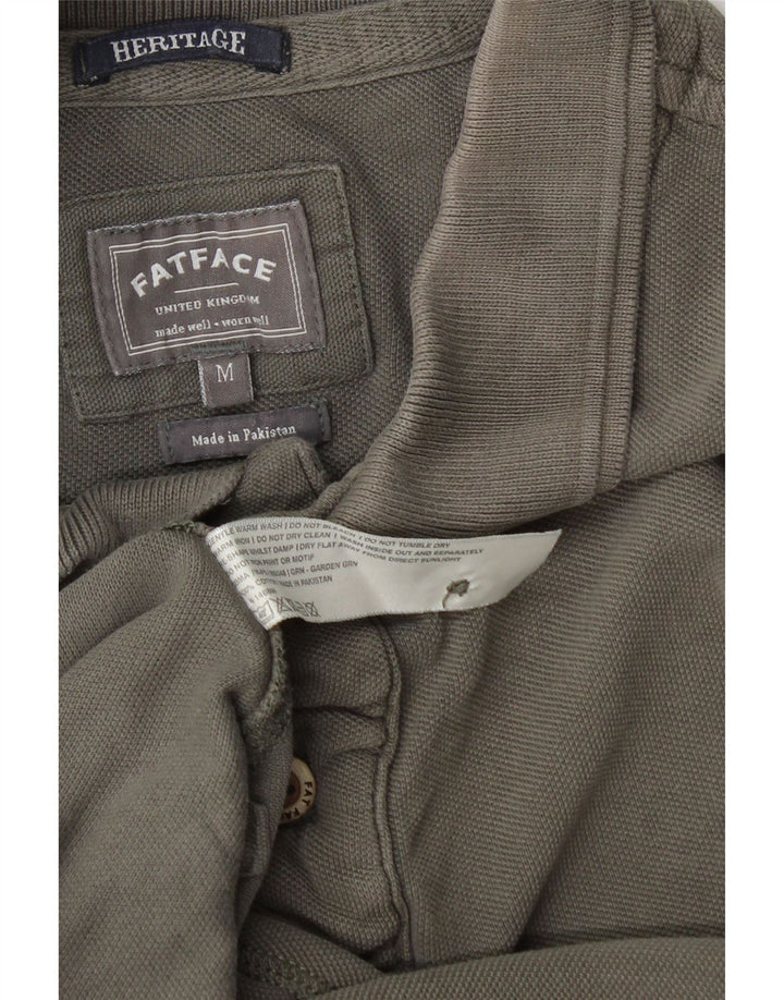 Fat Face Herren Heritage-Poloshirt aus mittelgrauer Baumwolle