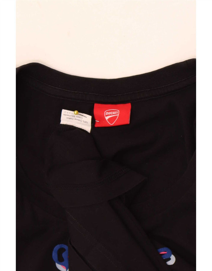 Ducati Grafik-T-Shirt für Damen, UK 12, mittelschwarz, Baumwolle