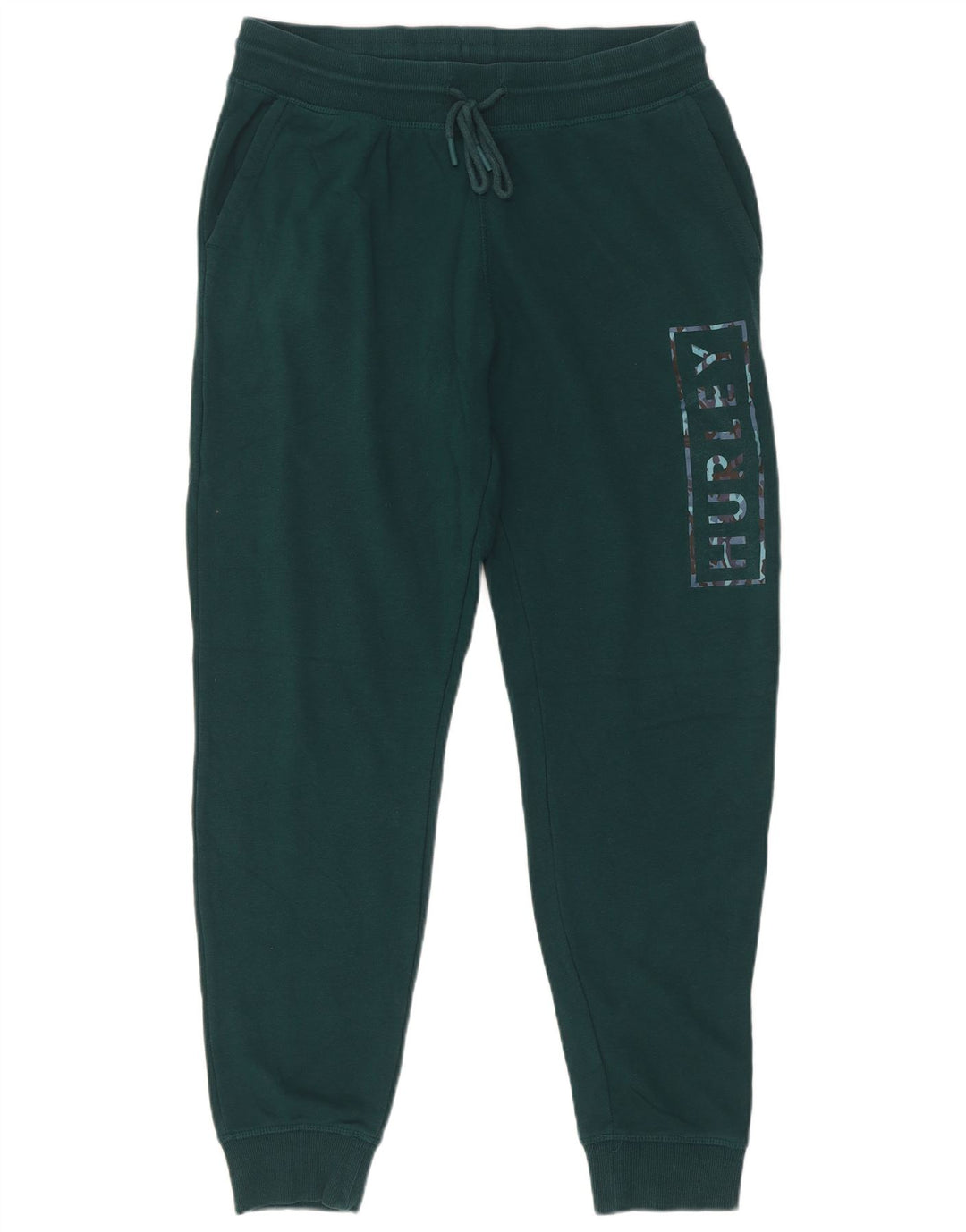 Hurley Herren-Trainingshose mit grafischem Muster, mittelgrüne Baumwolle