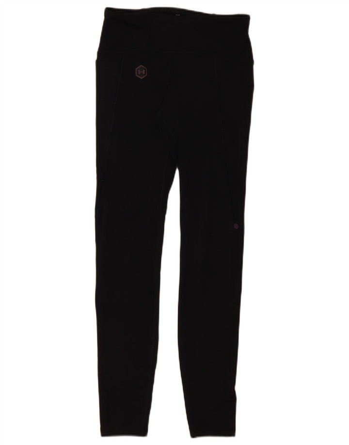 UNDER ARMOUR Damen Leggings UK 8 Small Schwarz