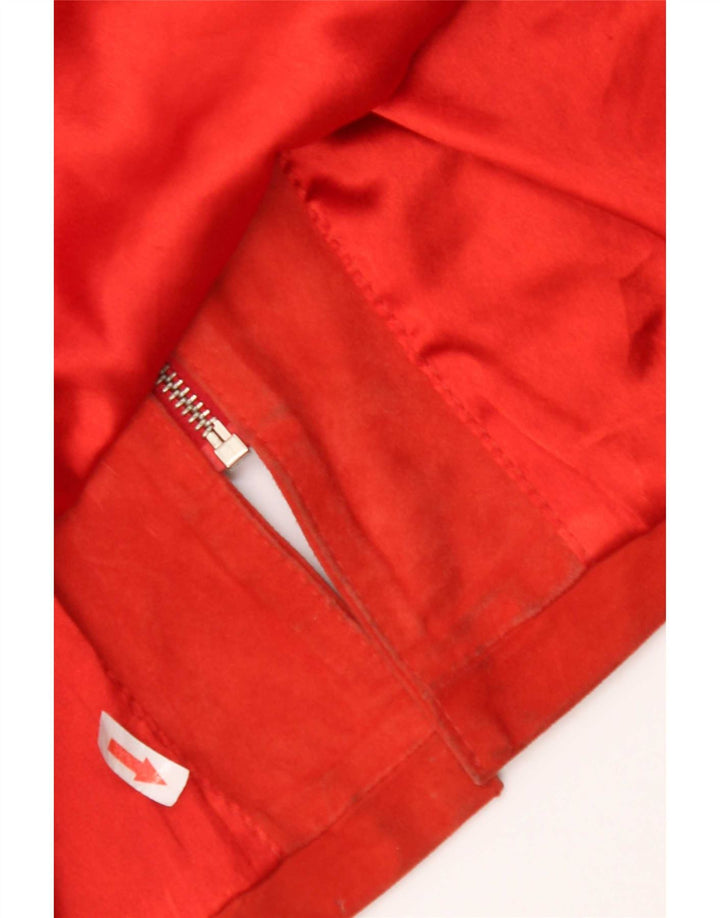 Vintage Damen Wildlederjacke UK 14 Mitteloranges Leder