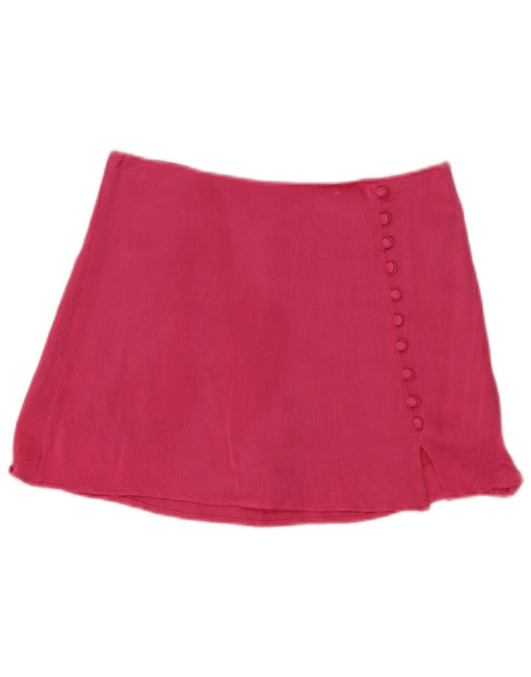 Zara Damen Skort Medium W28 Rosa Viskose