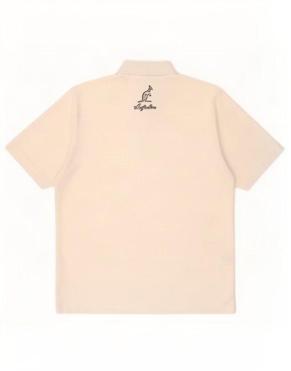 AUSTRALIAN L'ALPINA Herren-Poloshirt, Größe S, Weiß, Polyester