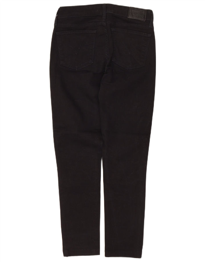 LEVI'S Damen 711 Skinny Jeans W26 L26 Schwarze Baumwolle