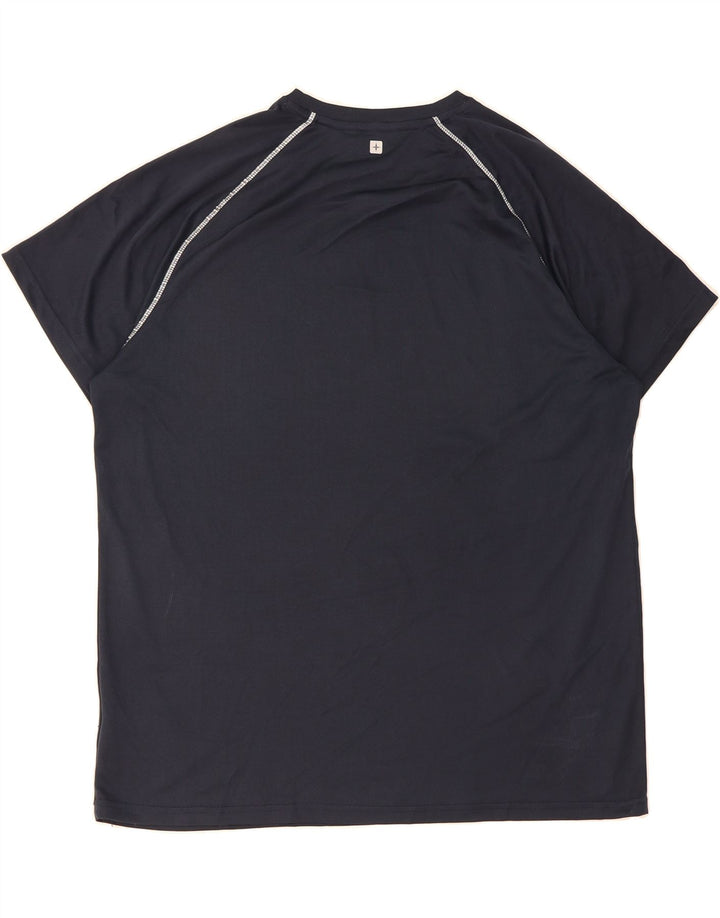 MOUNTAIN WAREHOUSE Mens T-Shirt Top 2XL Navy Blue Polyester Vintage Mountain Warehouse and Second-Hand Mountain Warehouse from Messina Hembry 