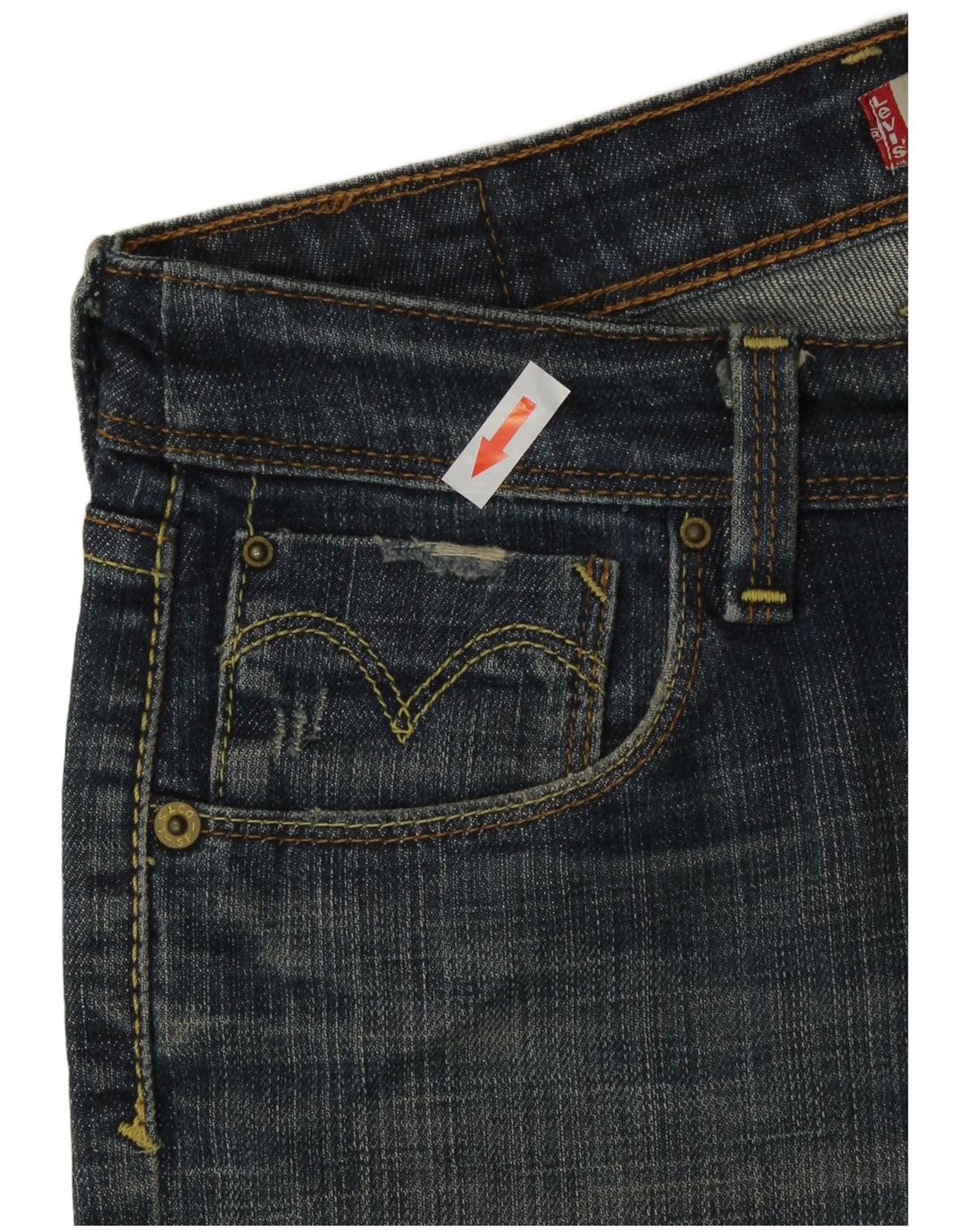 Levi's Damen 627 Straight Jeans W30 L27 Blau