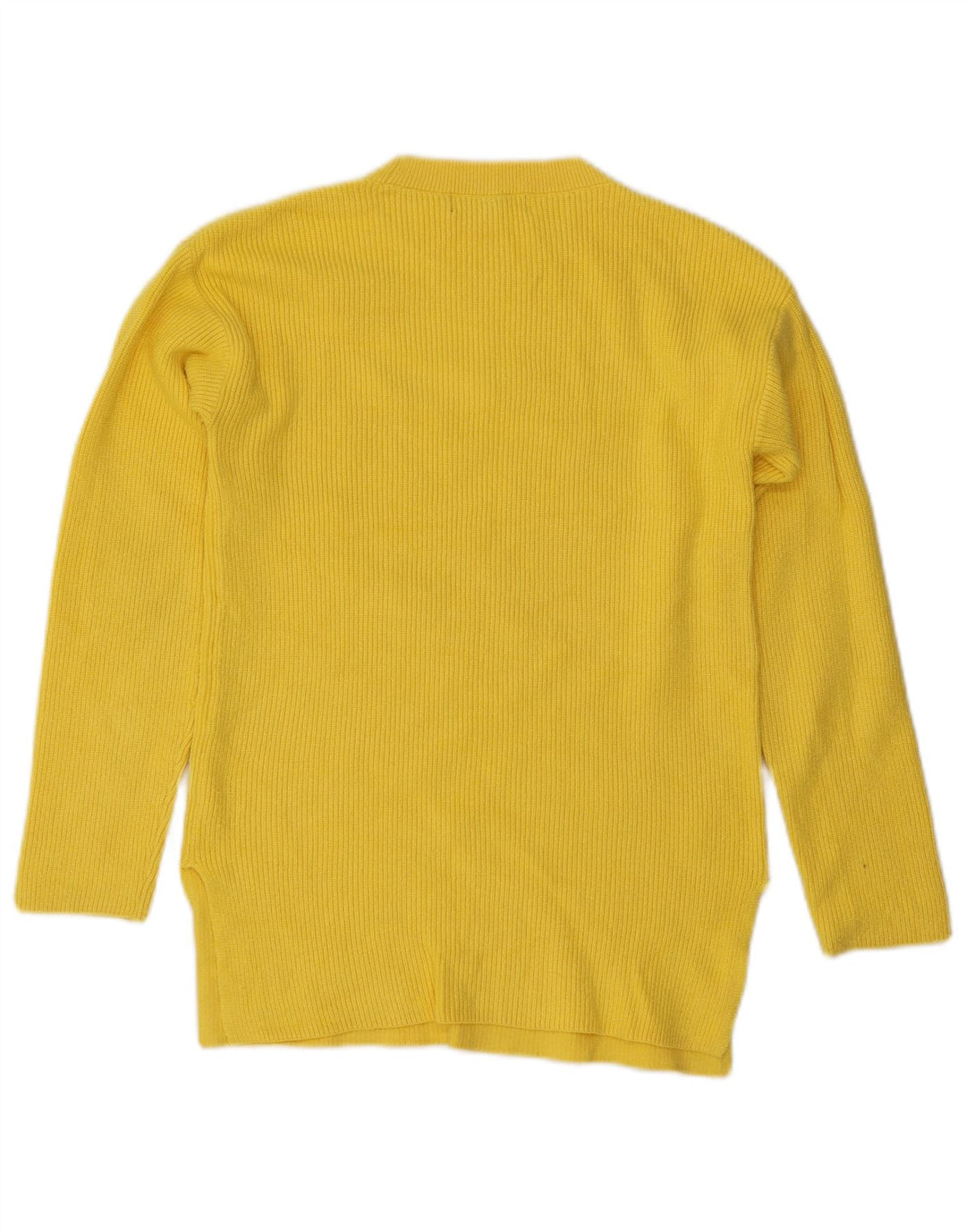 Marks & Spencer Damen-Pullover mit Rundhalsausschnitt, Gr. 10, Größe S, Gelb