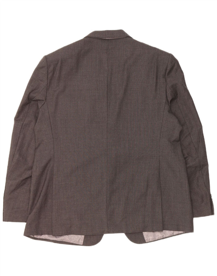 Marks & Spencer Herren-Blazer mit normaler Passform und 2 Knöpfen, Gr. 46, XL, Grau