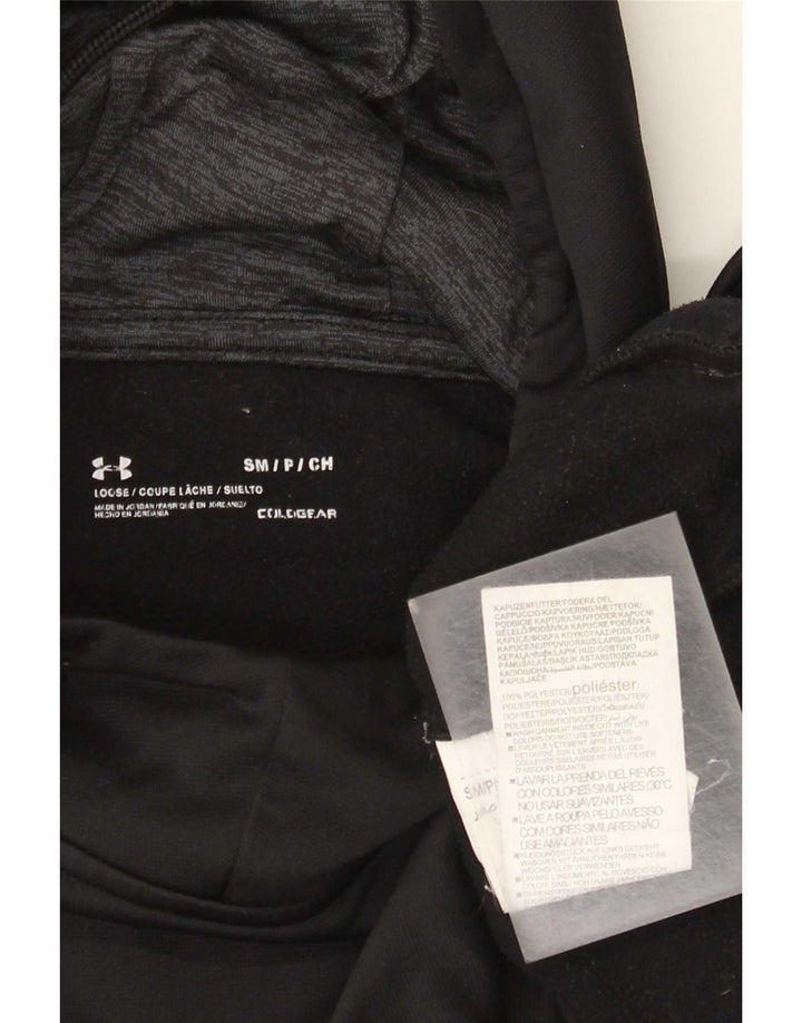 Under Armour Herren Cold Gear Graphic Hoodie Pullover Small Schwarz Polyester