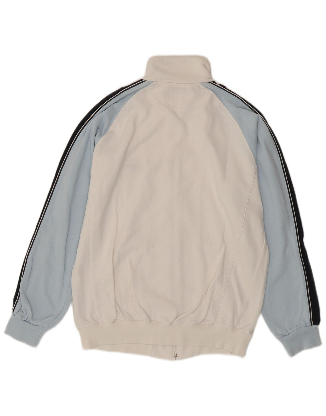 Champion Damen-Trainingsanzug-Top-Jacke, UK 16, Größe L, gebrochenes Weiß, Farbblock