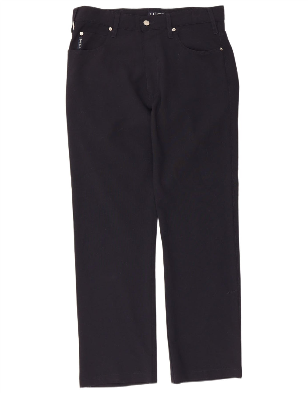 Armani Herren gerade Freizeithose W32 L29 Marineblau Polyester