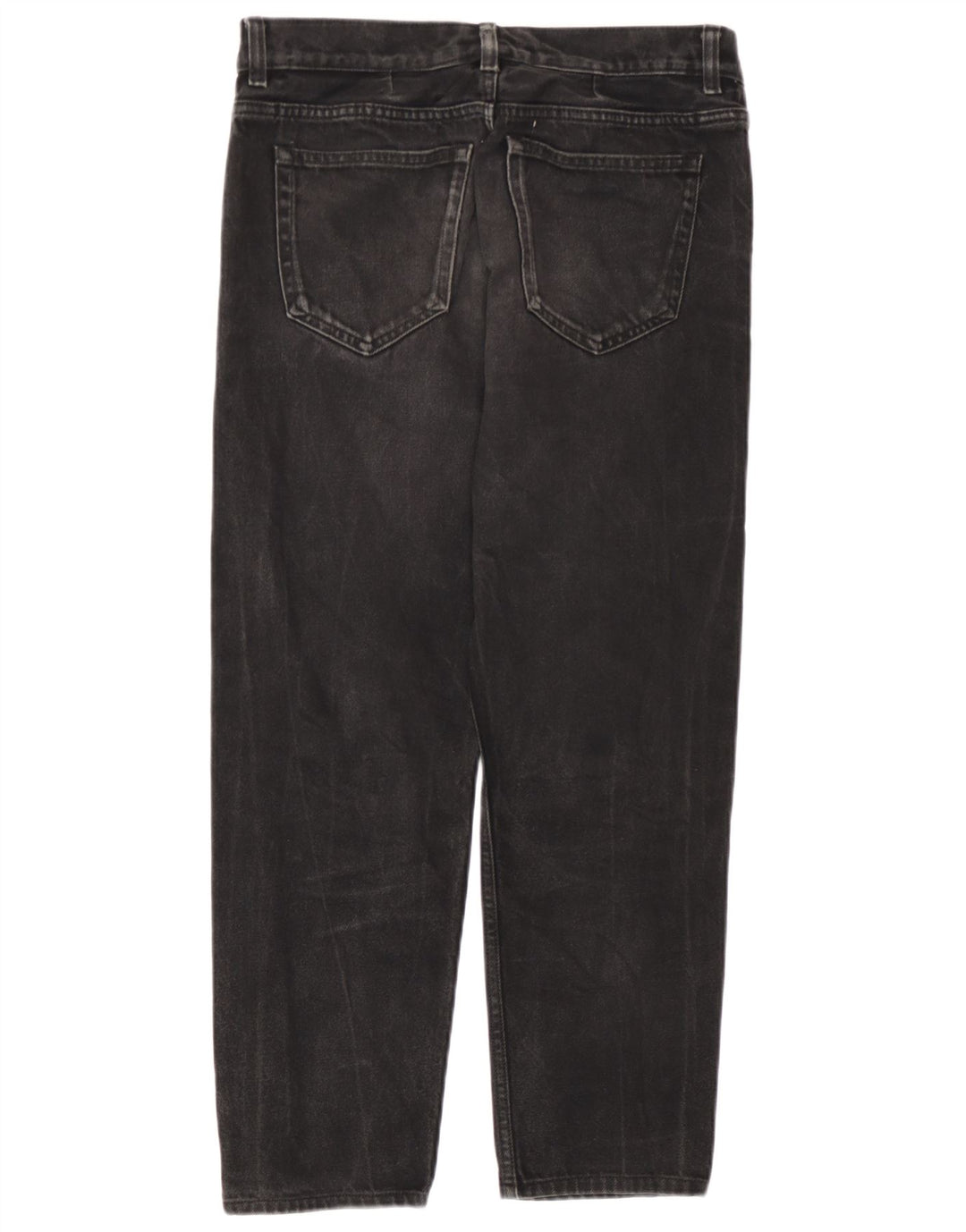 Cos Damen Mid Rise Regular Tapered Jeans W32 L26 Schwarze Baumwolle