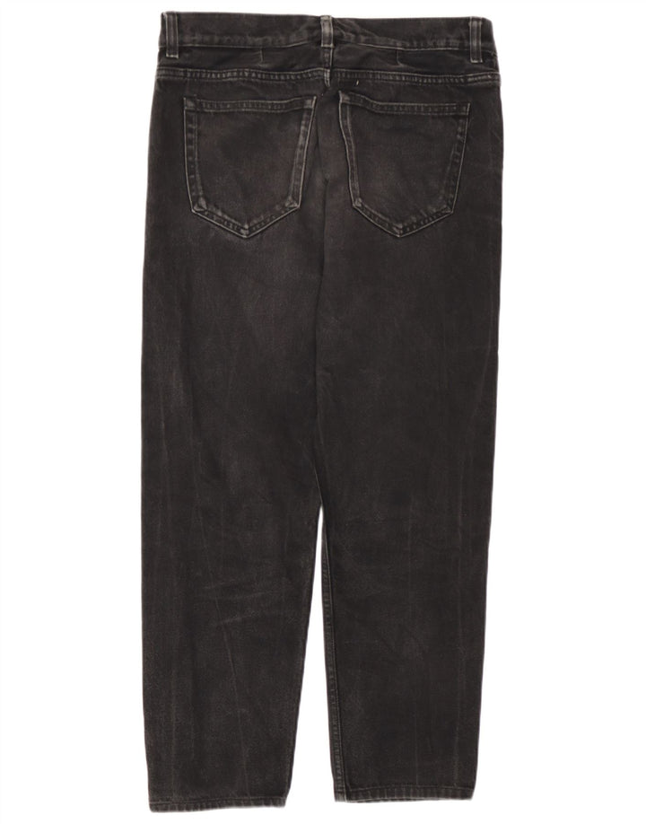 Cos Damen Mid Rise Regular Tapered Jeans W32 L26 Schwarze Baumwolle