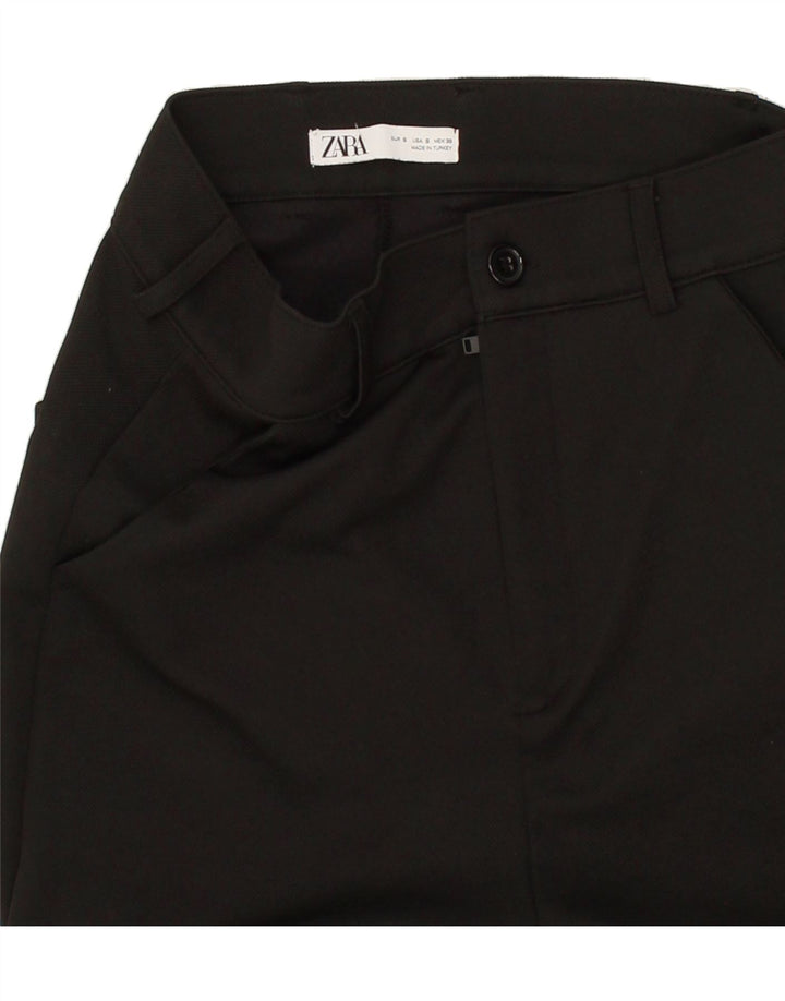 ZARA Womens Slim Chino Trousers Small W27 L23 Black Polyester Vintage Zara and Second-Hand Zara from Messina Hembry 