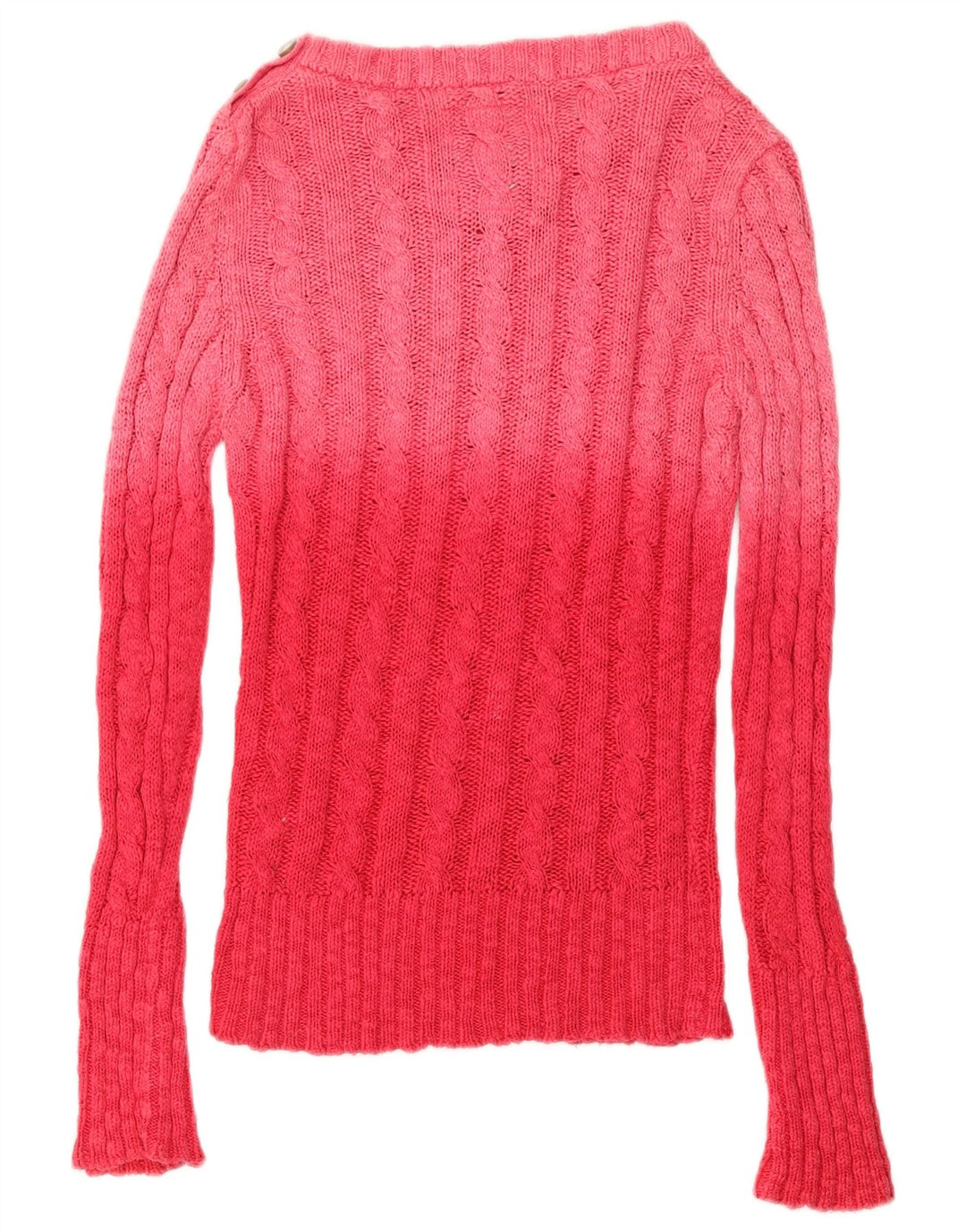 Superdry Damen-Pullover mit Rundhalsausschnitt, Gr. 6, XS, rosa, Blockfarben-Baumwolle