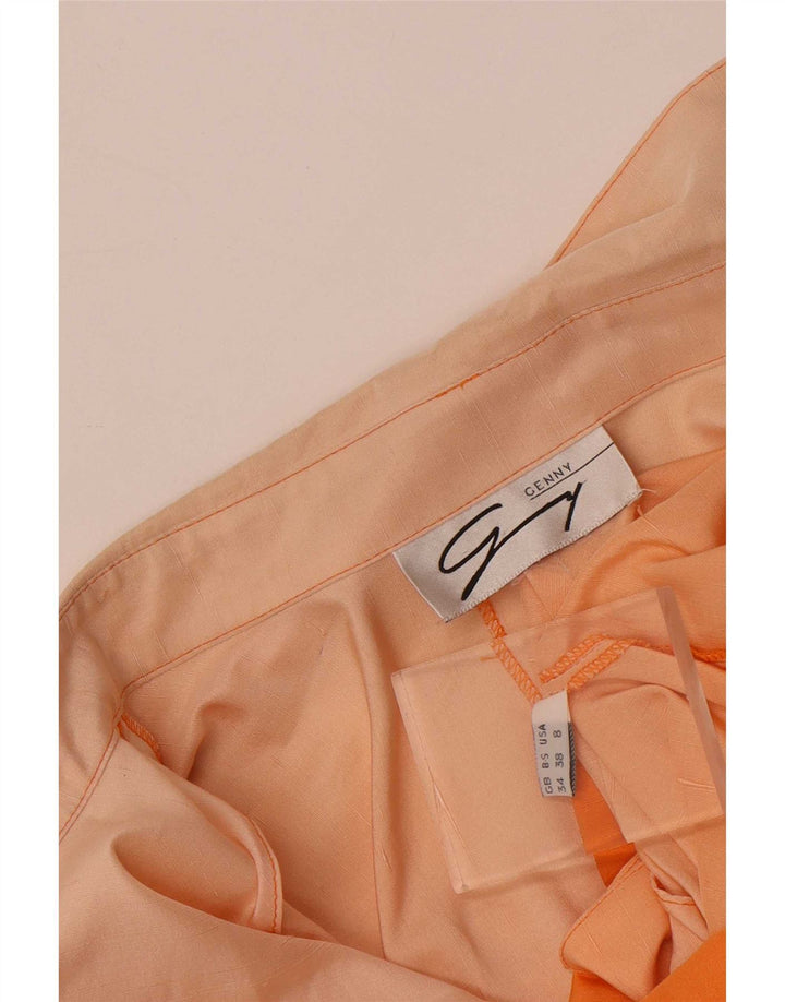 Genny Damen Hemdkleid US 8 Medium Orange