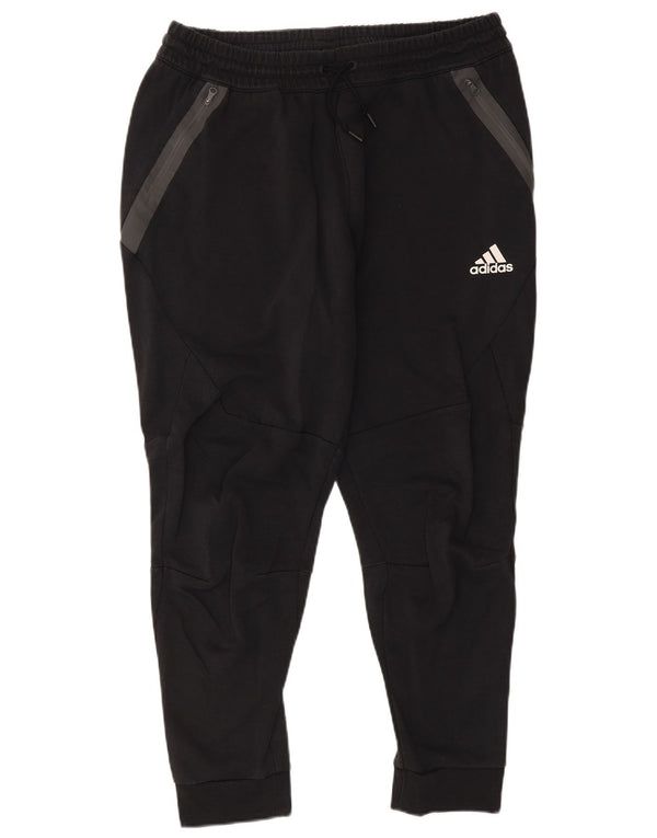 Adidas Herren-Trainingshose, Jogginghose, XL, Schwarz, Colourblock-Baumwolle