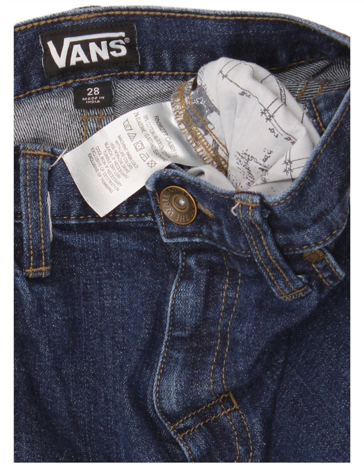 Vans Damen Straight Jeans W28 L26 Marineblaue Baumwolle