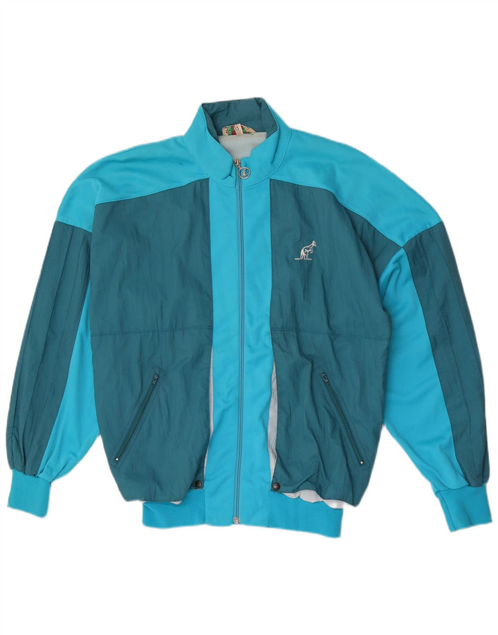 AUSTRALIAN L'ALPINA Herren-Trainingsanzug-Oberteiljacke IT 50 Mittelblauer Farbblock