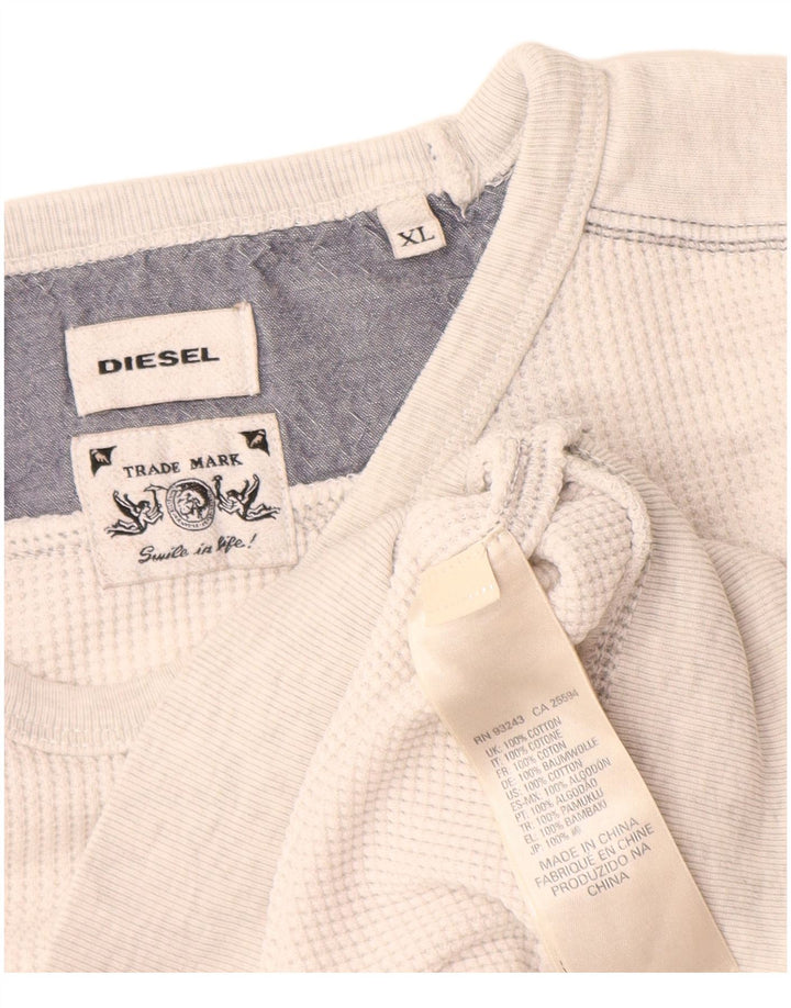 Diesel Herren Sweatshirt Pullover XL Grau Baumwolle