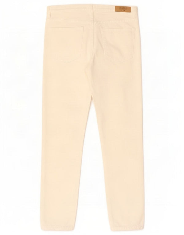 Zara Damen Distressed Straight Jeans EU 34 2XS W24 L28 Off White