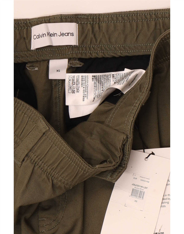 Calvin Klein Herren Cargo Shorts XS W29 Khaki Baumwolle