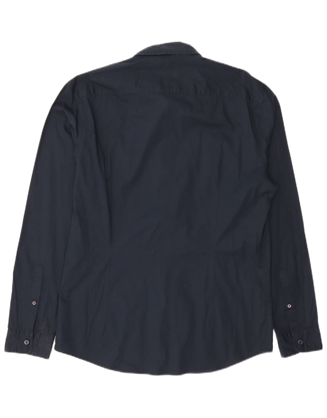 Esprit Herren-Slim-Fit-Hemd, groß, marineblau, Baumwolle