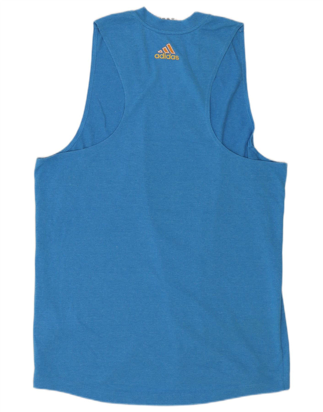 ADIDAS Herren Graphic Vest Top Mittelblaues Polyester