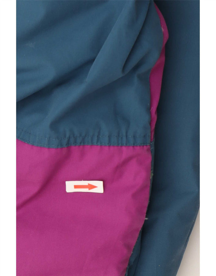 Astrolabio Wattierte Herrenjacke mit Kapuze, UK 38, Mittelgrün, Farbblock