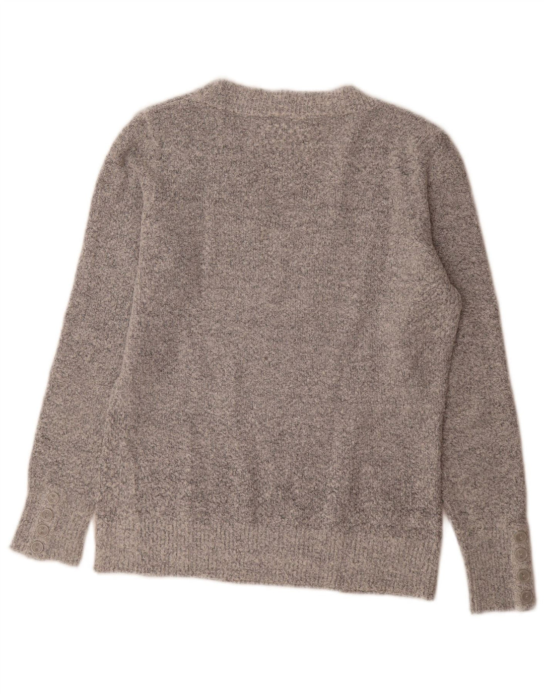 M&Co Damen-Pullover mit V-Ausschnitt, UK 14, mittelgraues Acryl