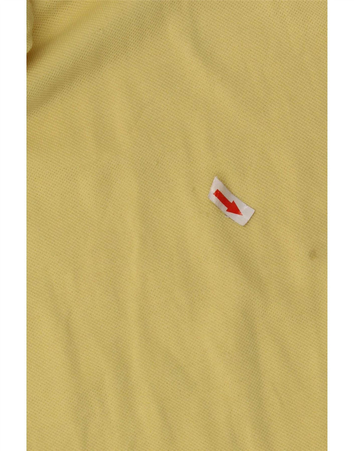 Lacoste Herren Poloshirt Größe 7 2XL Gelbe Baumwolle