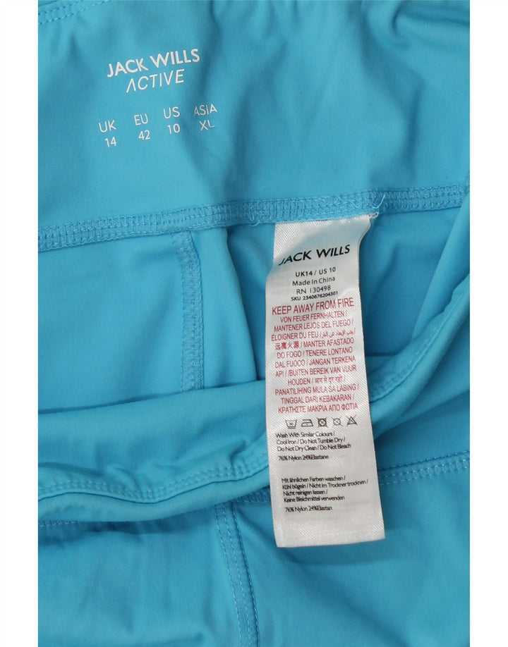 JACK WILLS Damen-Leggings, UK 14, groß, blau gestreift, Polyester