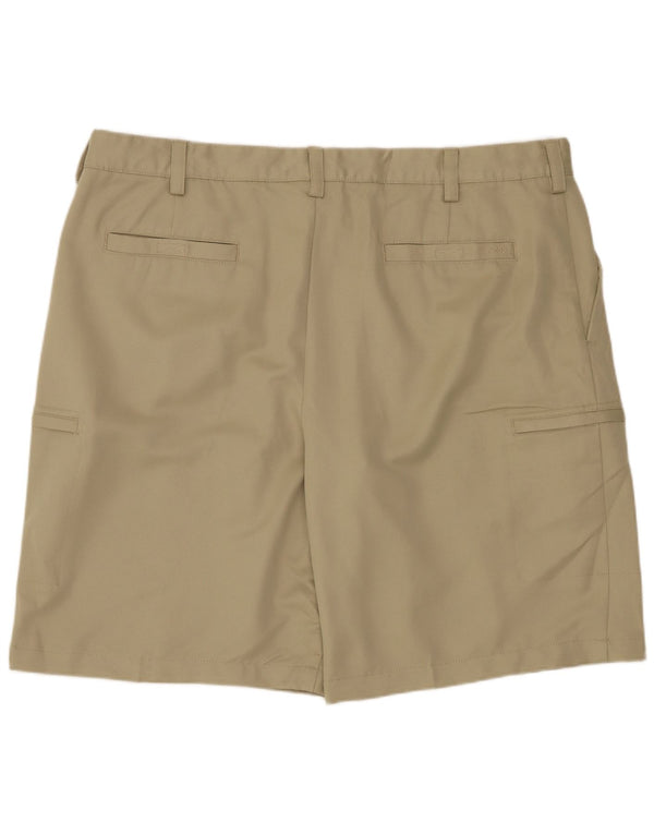 IZOD Mens Cargo Shorts W40 XL Beige Polyester