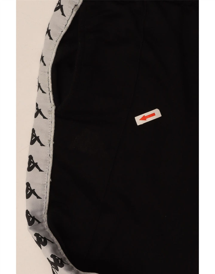 KAPPA Damen-Trainingshose mit Grafik, Größe S, Größe S, Schwarz, Farbblock