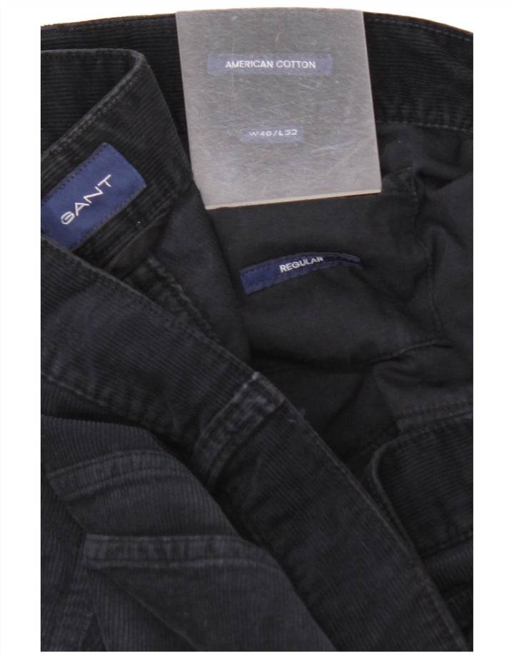GANT Herren-Hose aus regulärem Cord, Breite 40, Länge 32, Marineblau, Baumwolle