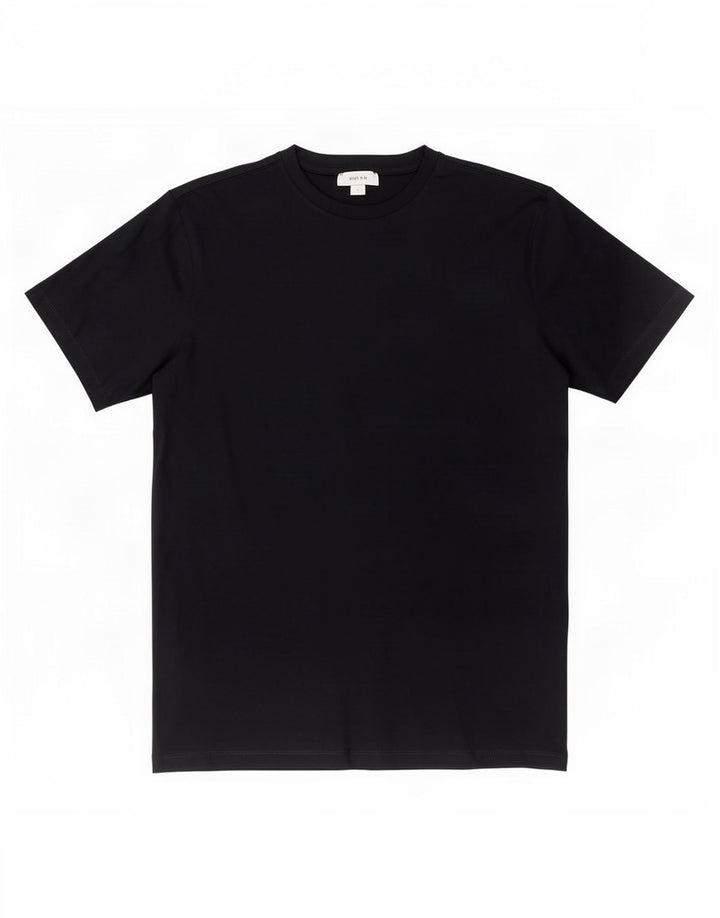 Reiss Herren T-Shirt Top Small Marineblau Baumwolle