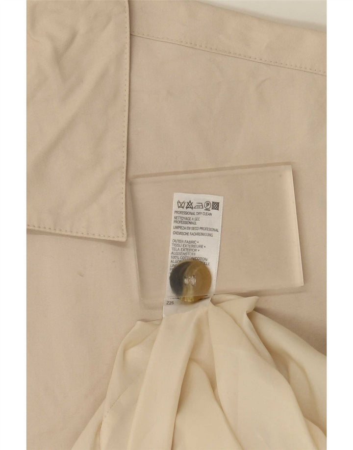 Marks & Spencer Damen Trenchcoat UK 16 Large Beige Cotton Classic