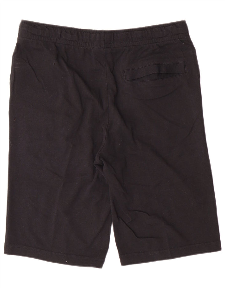 NIKE Herren-Sportshorts, mittelgroß, schwarze Baumwolle