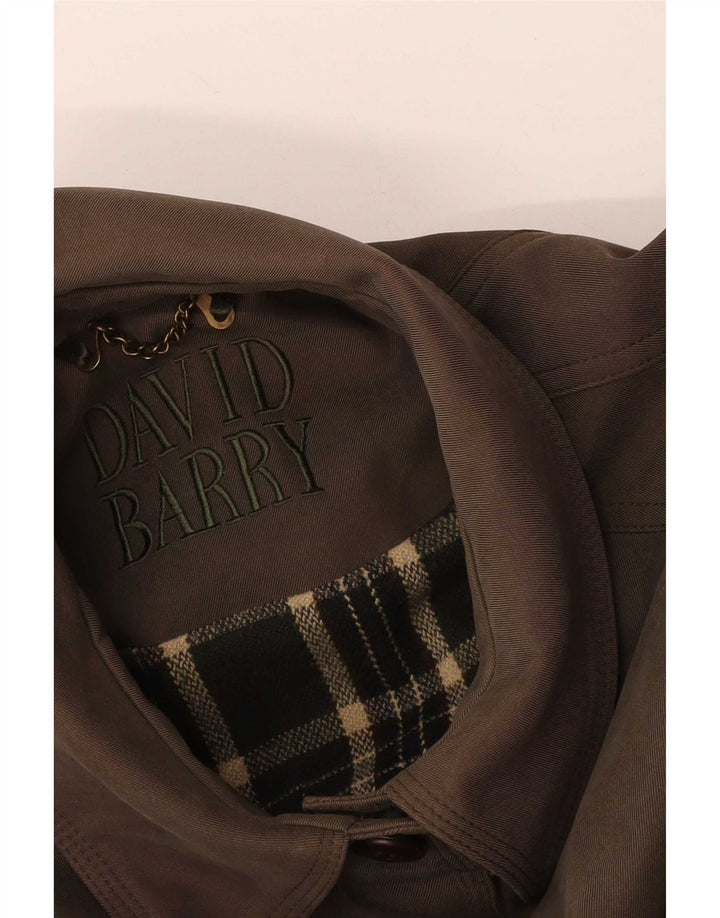 David Barry Damen Trenchcoat UK 12 Mittelbraun
