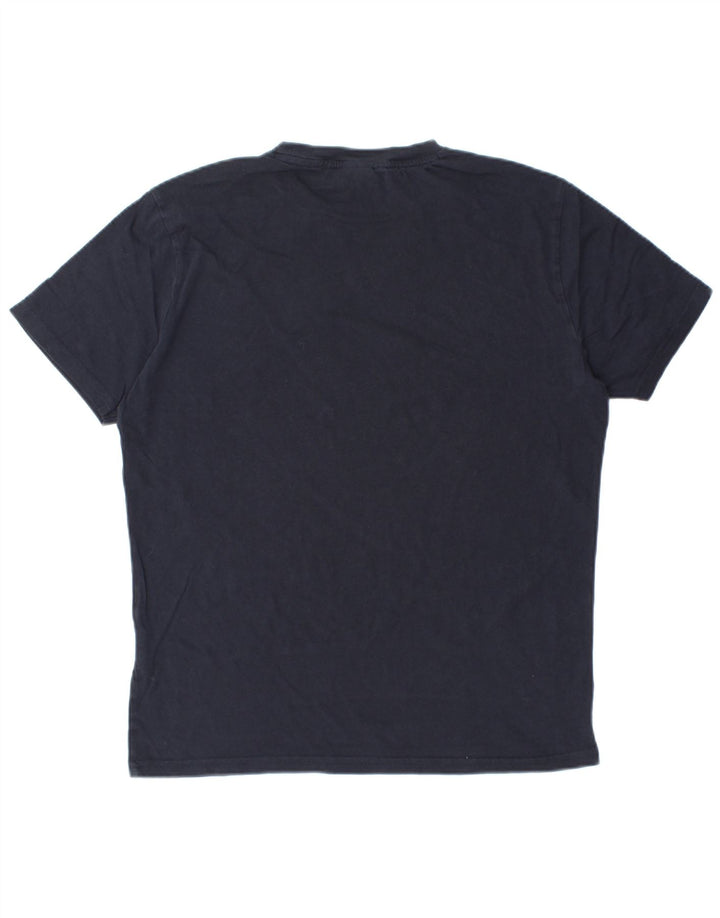 CHAMPION Herren-T-Shirt mit Grafik, mittelmarineblaue Baumwolle