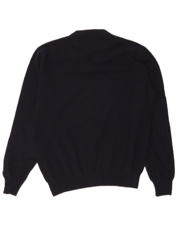 Armata Di Mare Herren-Pullover mit V-Ausschnitt, große marineblaue Wolle