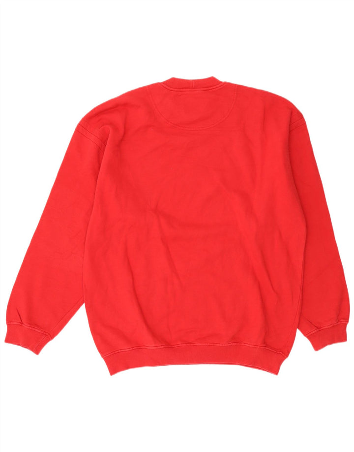 Think Pink Herren-Sweatshirt-Pullover XL aus roter Baumwolle