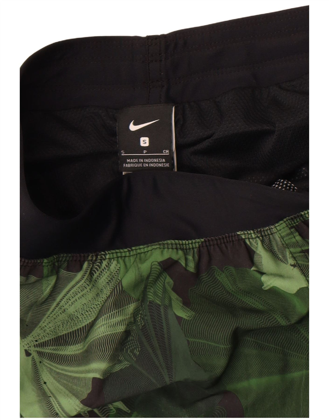 NIKE Herren-Sportshorts, klein, grün, florales Polyester