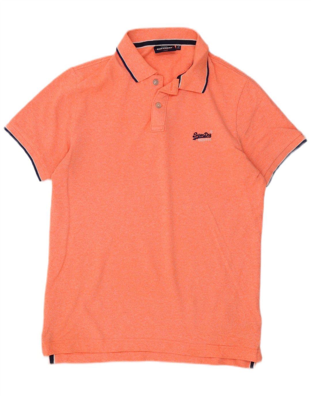 Superdry Herren-Poloshirt, große orangefarbene Baumwolle