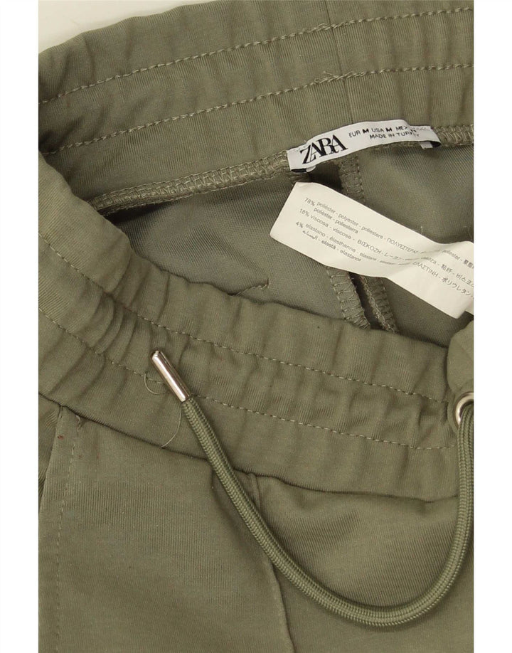 Zara Herren Sportshorts Mittelgrünes Polyester